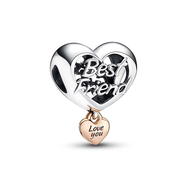 „Love You Best Friend“ Herz-Charm von PANDORA, Schneller Versand - Nordicspectra.de