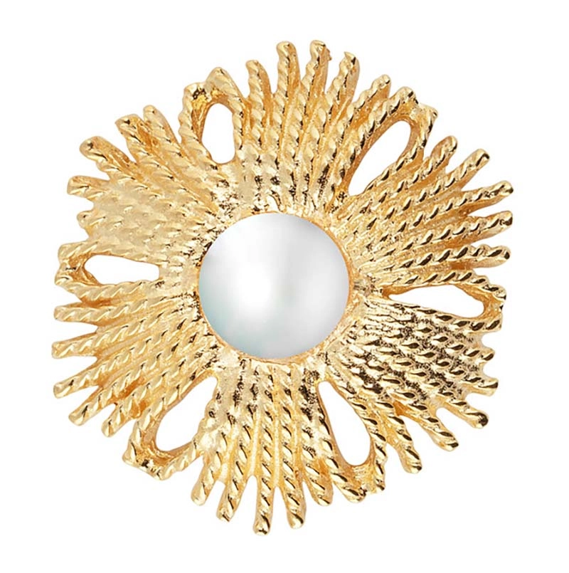 Gatsby Pearl Brosch/Pendant Gold -CU Jewellery - Snabb frakt & paketinslagning - Nordicspectra.se
