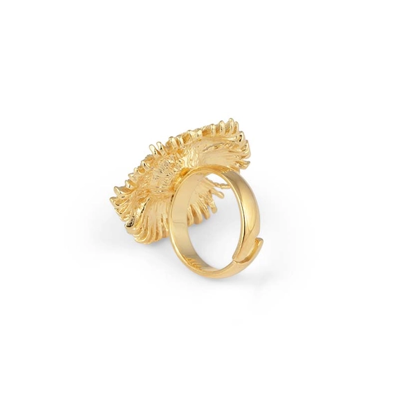 Gatsby Big Stone Ring Gold -CU Jewellery - Snabb frakt & paketinslagning - Nordicspectra.se