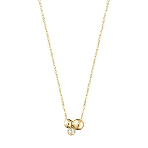 Moonlight Grapes Halsband Tre Druvor Guld med Diamanter - Georg Jensen halsband - Snabb frakt & paketinslagning - Nordicspectra.se