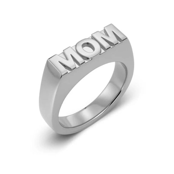 Signet Ring MOM Steel - Edblad - Snabb leverans - Gratis paketinslagning