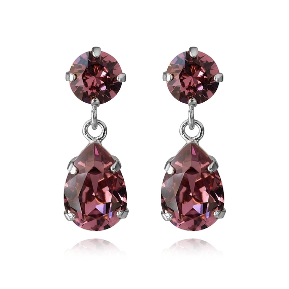 Mini Drop Earrings Rhodium Iris - Caroline Svedbom - Nopea toimitus ja lahjapakkaus - Nordic Spectra