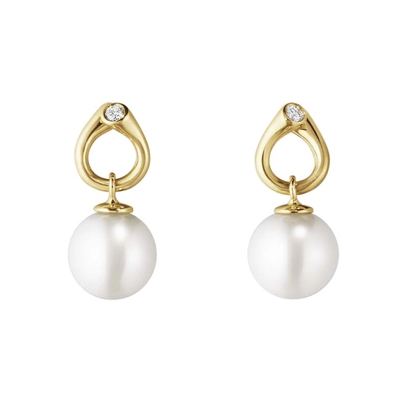 Magic Ohrringe Gold Mit Perlen Und Diamanten von Georg Jensen, Schneller Versand - Nordicspectra.de
