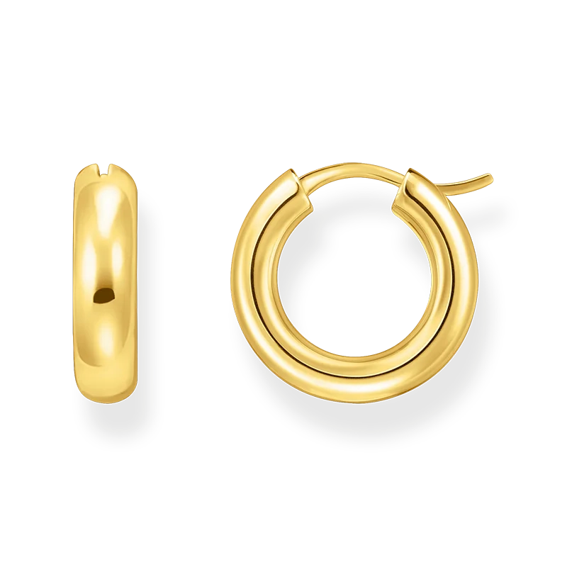 Thomas Sabo – Klassiska Breda Chuncky Örhängen Guld