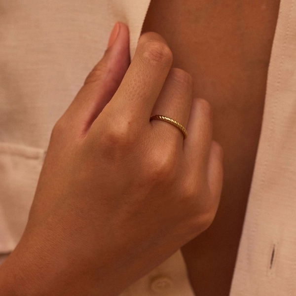 Rope Ring Gold - Edblad - Snabb frakt & paketinslagning - Nordicspectra.se