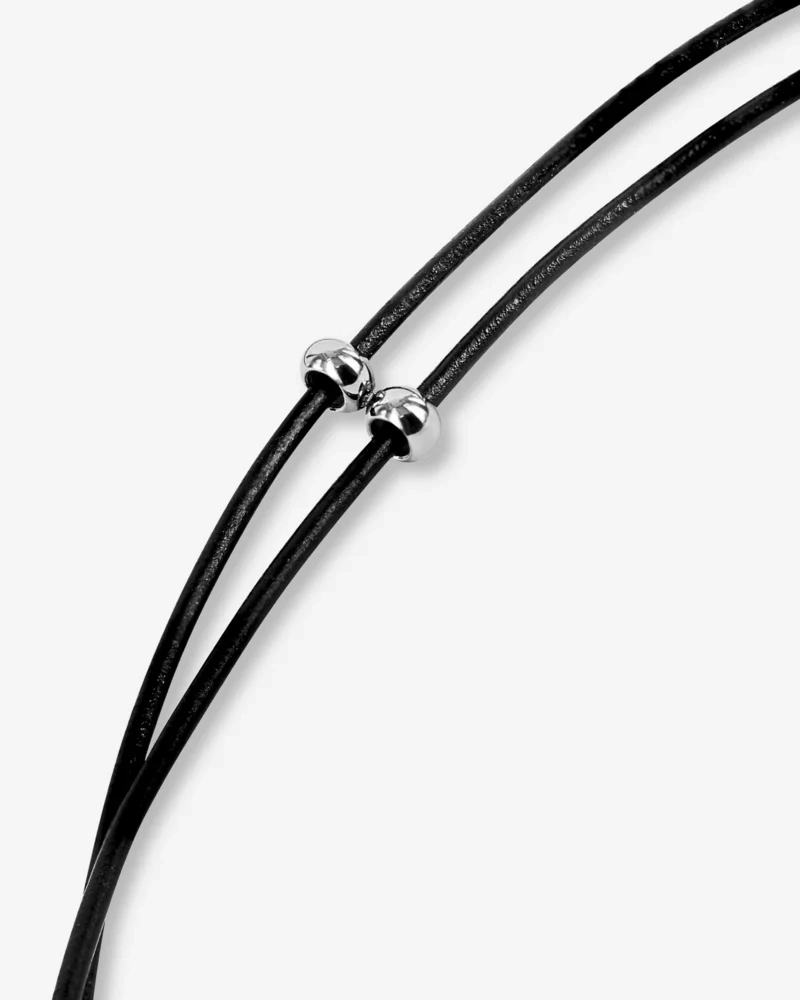 ANGELINA Leather 15 mm Stål - Astrid & Agnes - Nordic Spectra