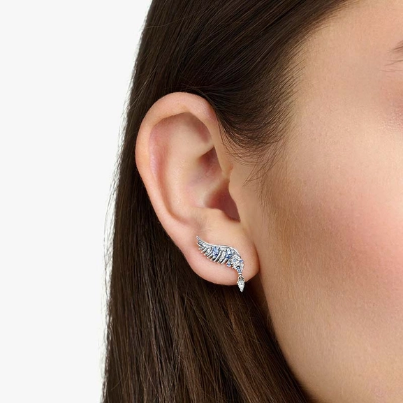 Stiftörhängen Fenixvingar Blå Stenar Silver - Thomas Sabo berlock - Snabb frakt & paketinslagning - Nordicspectra.se