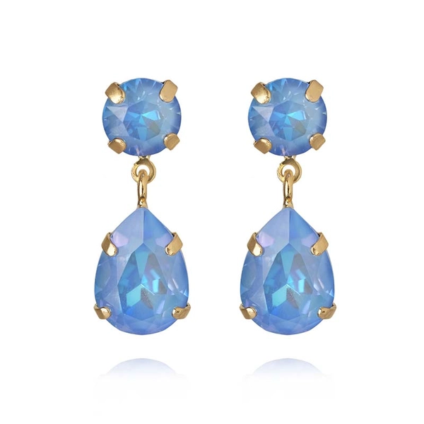 Mini Drop Earrings Gold Ocean Blue Delite - Caroline Svedbom - Snabb frakt & paketinslagning - Nordicspectra.se