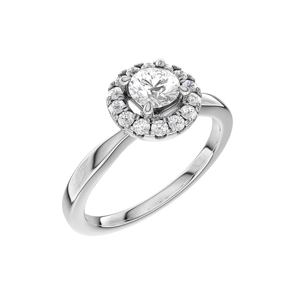 North 027 Lab Grown Diamond White Gold - Wedding & engagement rings - Schalins - Scandinavian design - Nordic Spectra