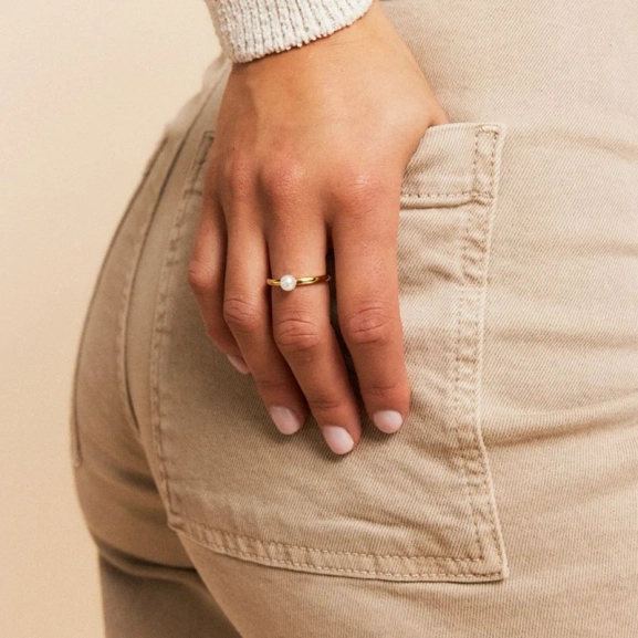 Lilian Ring Gold - Edblad - Snabb leverans - Gratis paketinslagning