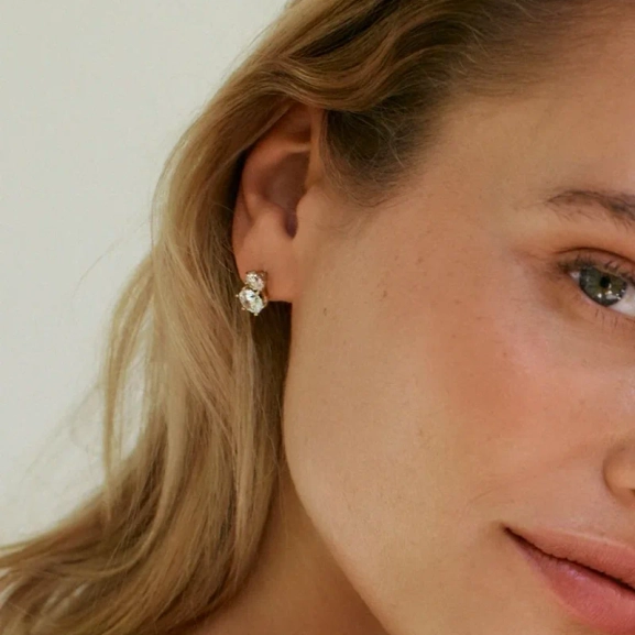 Crown Studs Duo Gold - Edblad - Snabb leverans - Gratis paketinslagning