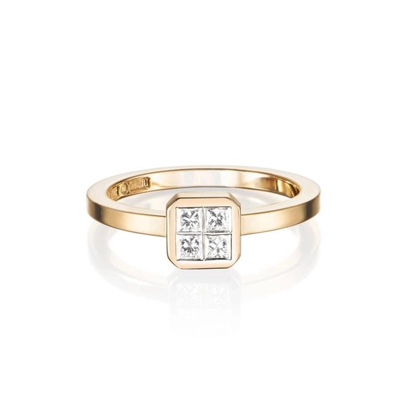 4 Love Ring 0.20 ct Gold - Efva Attling ringar - Snabb frakt & paketinslagning - Nordicspectra.se