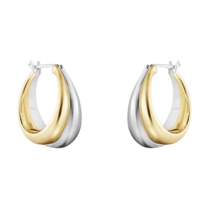Curve Korvakorut Hopea & Kulta - Georg Jensen - Suuri valikoima & ilmainen lahjapaketointi - Nordicspectra.fi