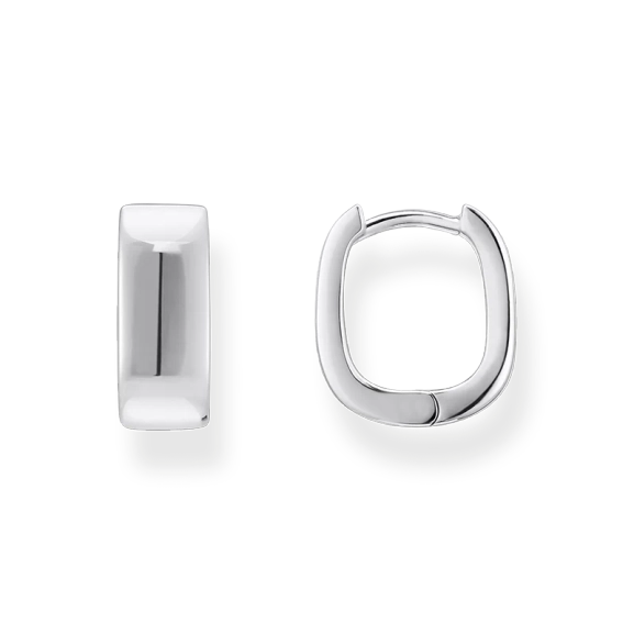 Kvadratiska Mini Chunky Hoops - Thomas Sabo - Snabb leverans & paketinslagning - Nordic Spectra