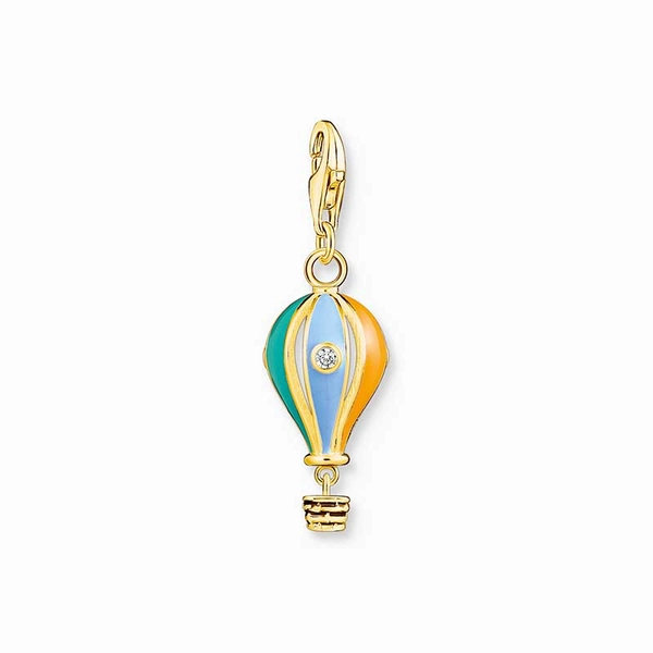 Charm pendant colourful hot air balloon gold plated - Thomas Sabo - Suuri valikoima & ilmainen lahjapaketointi - Nordicspectra.fi
