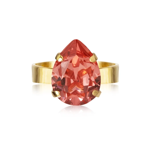 Mini Drop Ring Gold Rose Peach - Caroline Svedbom - Snabb frakt & paketinslagning - Nordic Spectra