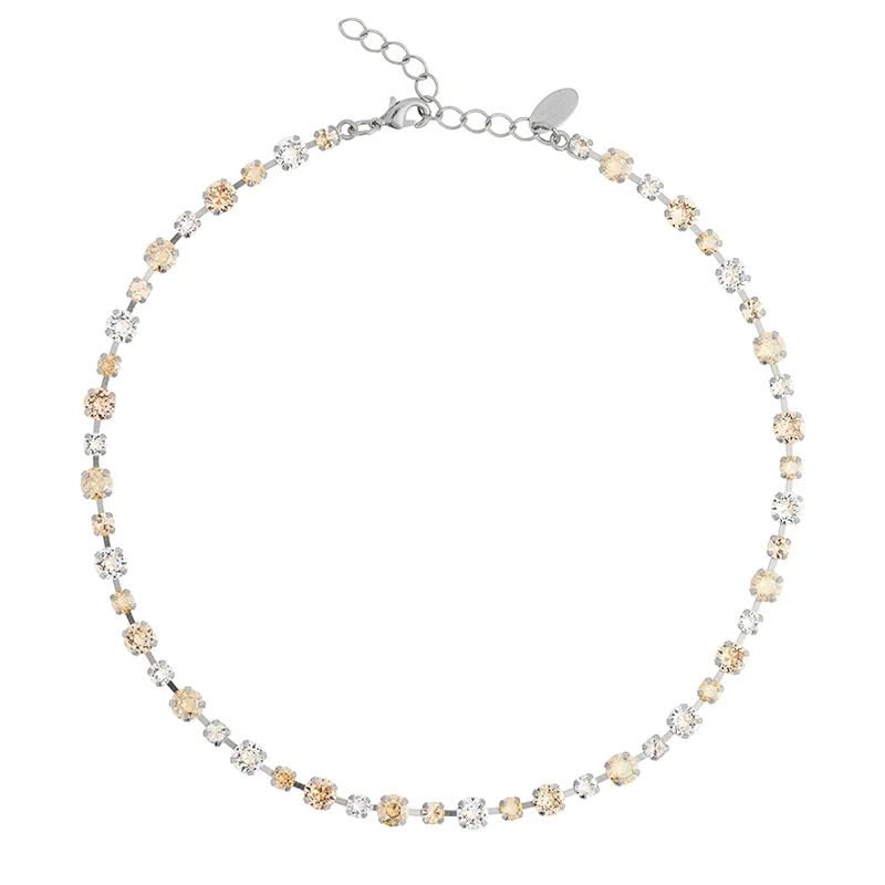 Caroline Svedbom - Calanthe Necklace Rhodium Golden Combo