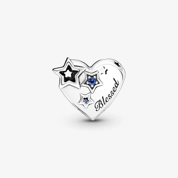 Dankbar Herz & Sterne Charm von PANDORA, Schneller Versand - Nordicspectra.de