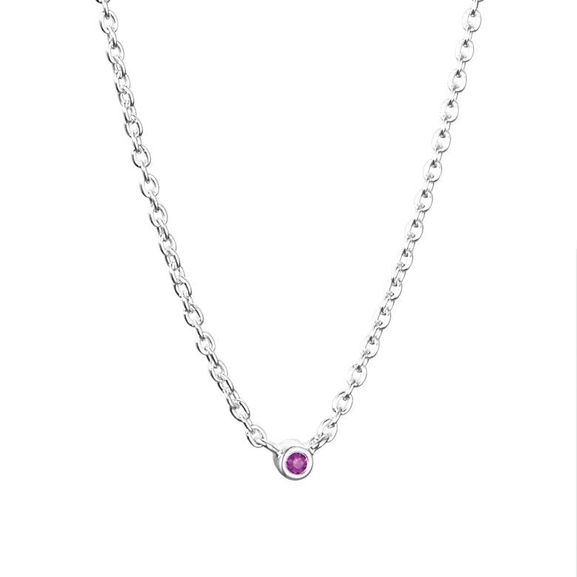 Micro Blink Necklace - Pink Sapphire - Efva Attling halsband - Snabb frakt & paketinslagning - Nordicspectra.se