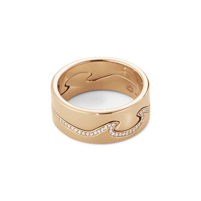 Fusion 2-delad Ring RG/Diamanter - Georg Jensen ringar - Snabb frakt & paketinslagning - Nordicspectra.se