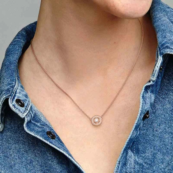 Vintage Kreis Collier von PANDORA, Schneller Versand - Nordicspectra.de