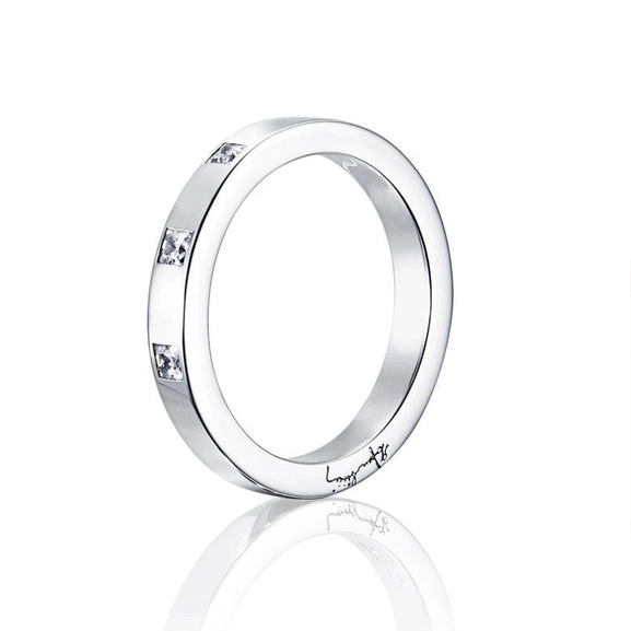 High & I Love You On Top Thin Ring White Gold - Efva Attling ringar - Snabb frakt & paketinslagning - Nordicspectra.se