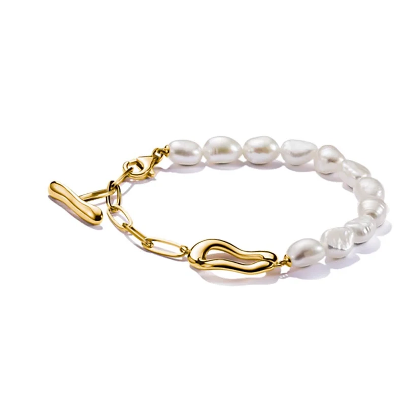 Thomas Sabo - Natural Beauty Mixat Pärlarmband Guld