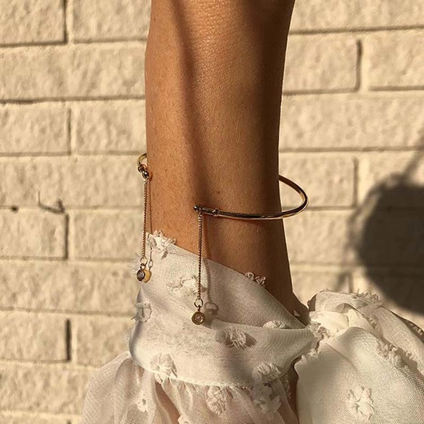 Brilliant Bangle Bracelet Double Gold -CU Jewellery - Snabb frakt & paketinslagning - Nordicspectra.se