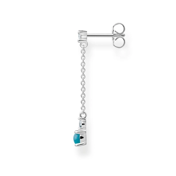 Einzel Ohrstecker Türkiser Stein Lange von Thomas Sabo, Schneller Versand - Nordicspectra.de