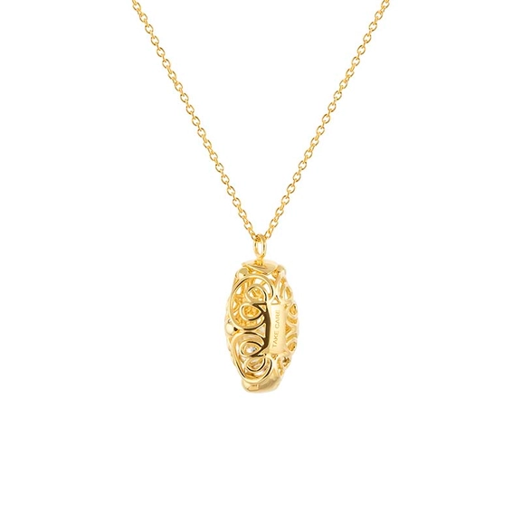 Letters Take Care Pendant Gold -CU Jewellery - Snabb frakt & paketinslagning - Nordicspectra.se