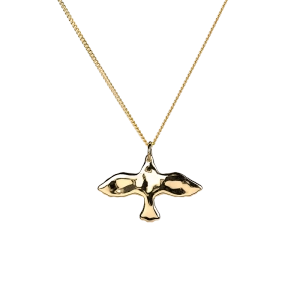 Organic Small Dove Necklace Gold - Emma Israelsson - Snabb frakt & paketinslagning - Nordic Spectra