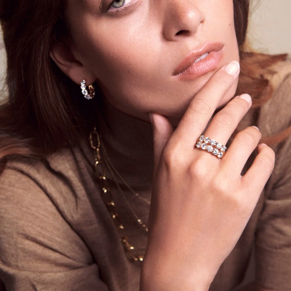 Belluno Due Ring Guld från Sif Jakobs