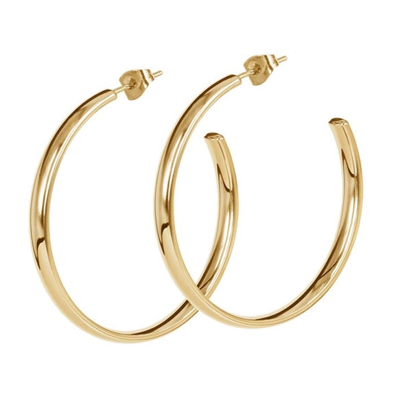 KLARA Örhängen 40 mm Guld - Astrid & Agnes - Snabb frakt & paketinslagning - Nordicspectra.se