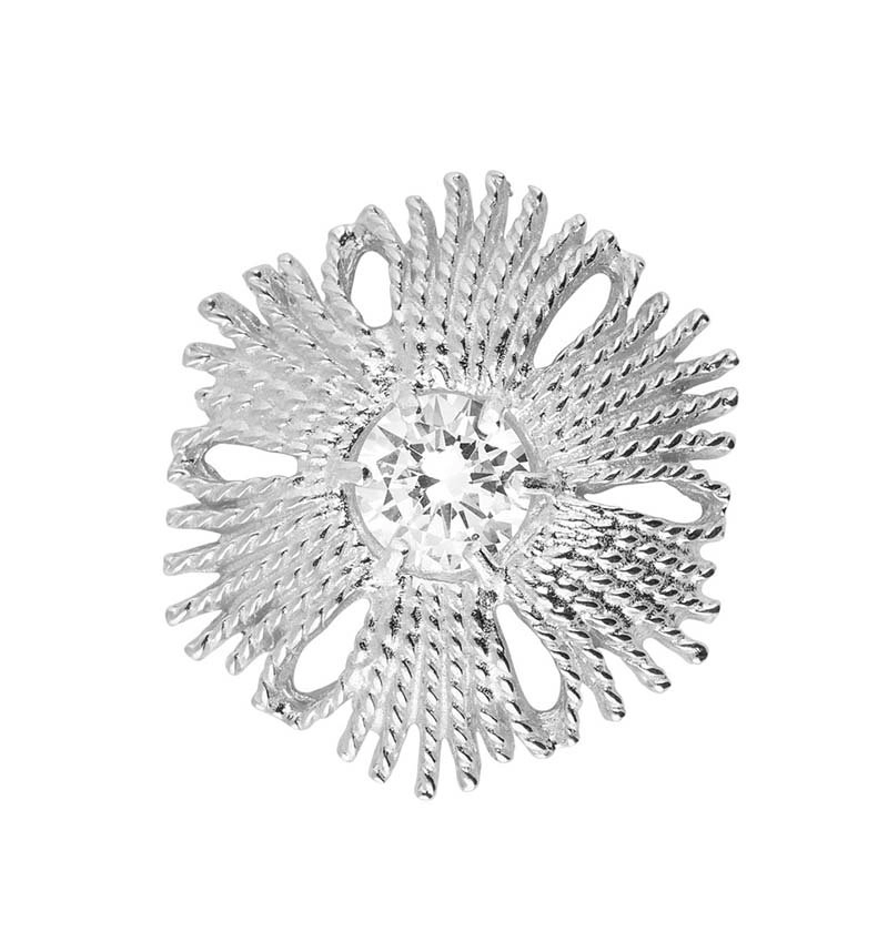 Gatsby Stone Brosch Silver -CU Jewellery - Snabb frakt & paketinslagning - Nordicspectra.se