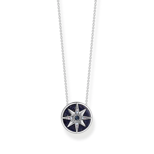 Kette Royalty Stern Mit Steine Silber von Thomas Sabo, Schneller Versand - Nordicspectra.de