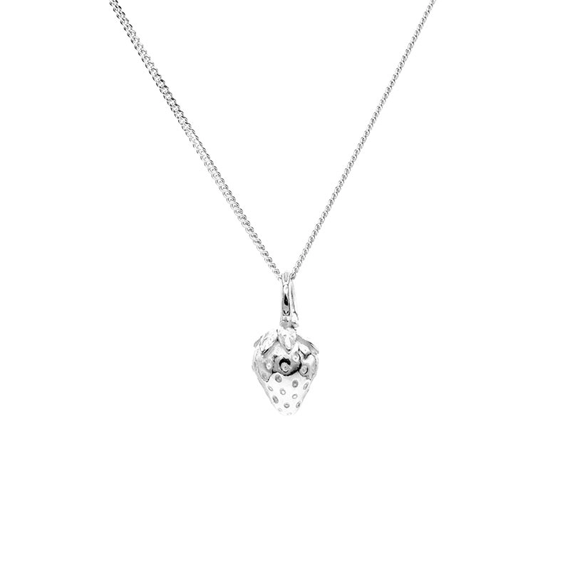Strawberry Joy Necklace Silver