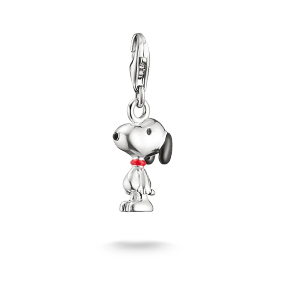 THOMAS SABO x Peanuts Snoopy-berlock i återvunnet 925 sterlingsilver med emaljdetaljer
