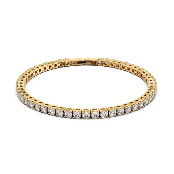 Guldpläterat tennisarmband från Edblad med cubic zirconia-stenar