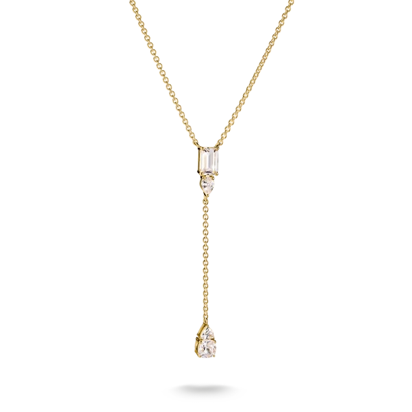 Bold Elegance Y-halsband från Thomas Sabo i 18K guldpläterat silver med vita zirkoniastenar