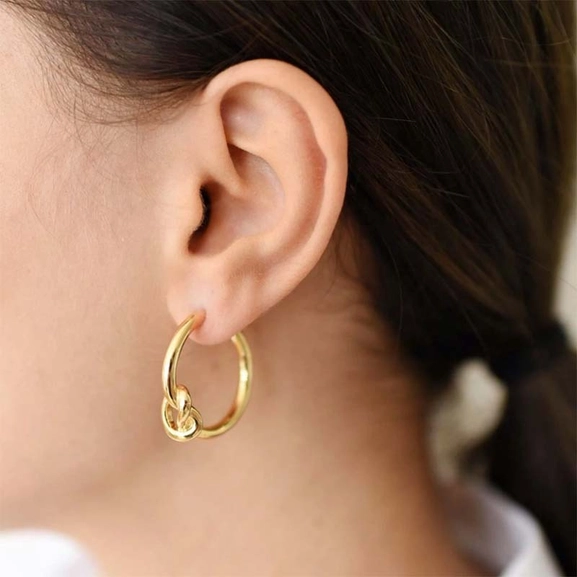 Knot Hoops Gold - Sophie By Sophie - Snabb frakt & paketinslagning - Nordicspectra.se