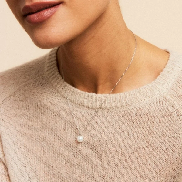 Lilian Necklace L Steel - Edblad - Snabb leverans - Gratis paketinslagning