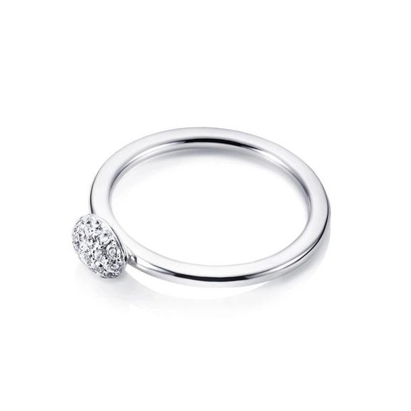 Love Bead Ring - Diamonds White Gold - Efva Attling ringar - Snabb frakt & paketinslagning - Nordicspectra.se