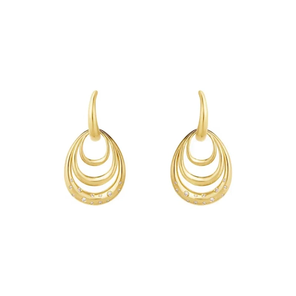 Offspring Dubbla Örhängen i 18K guld med diamanter