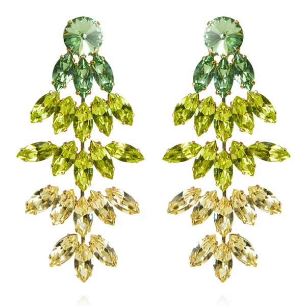 Bonnie Earrings Gold Lime Combo - Caroline Svedbom - Nopea toimitus ja lahjapakkaus - Nordic Spectra