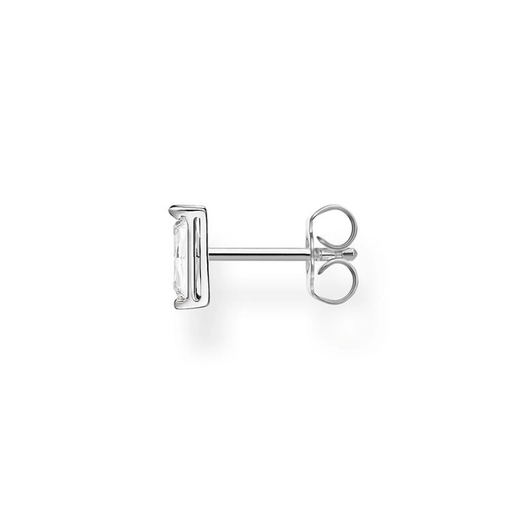 Einzel Ohrstecker Weißer Stein Silber von Thomas Sabo, Schneller Versand - Nordicspectra.de