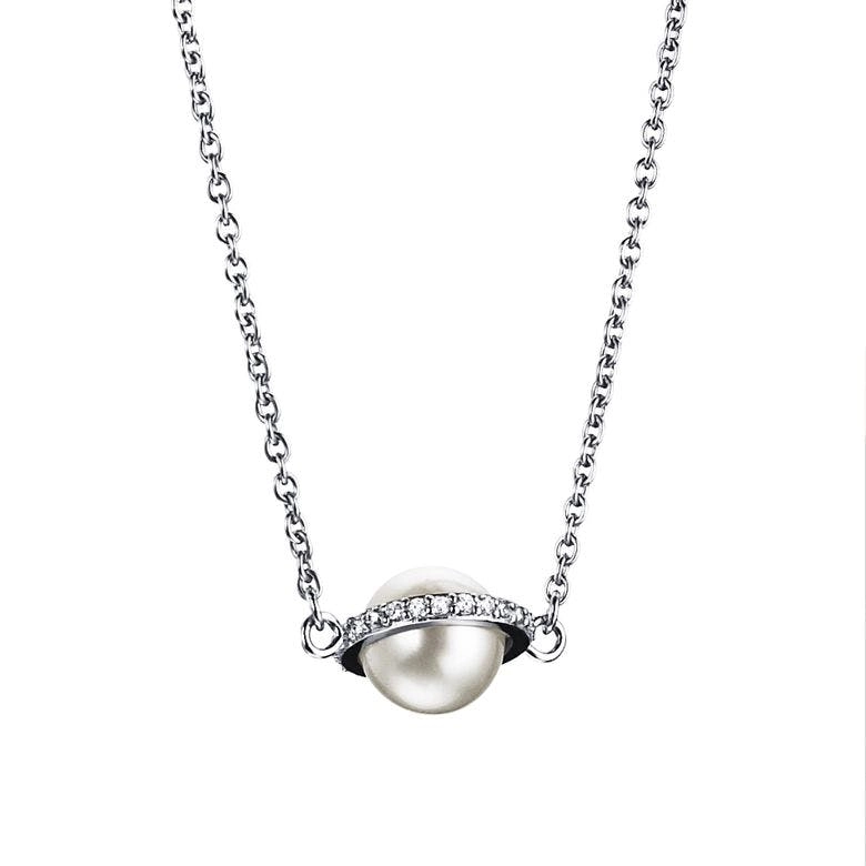 Efva Attling - Day Pearl & Stars Necklace White Gold
