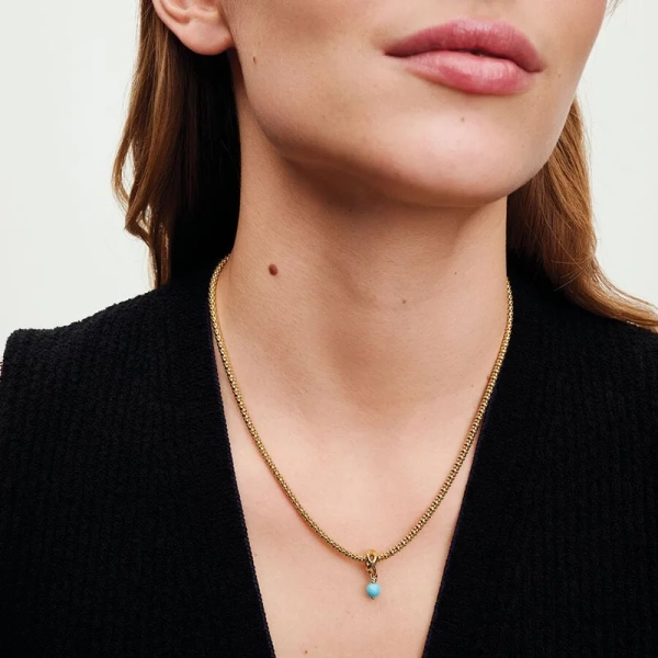 Månadssten December Guld Berlock - PANDORA - 1-2 dagar leverans - Gratis paketinslagning