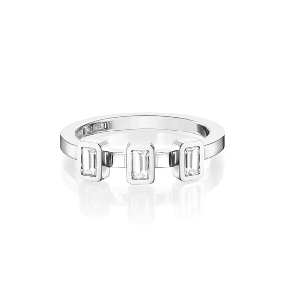 Baguette Wedding Ring 0.30 ct White Gold - Efva Attling ringar - Snabb frakt & paketinslagning - Nordicspectra.se