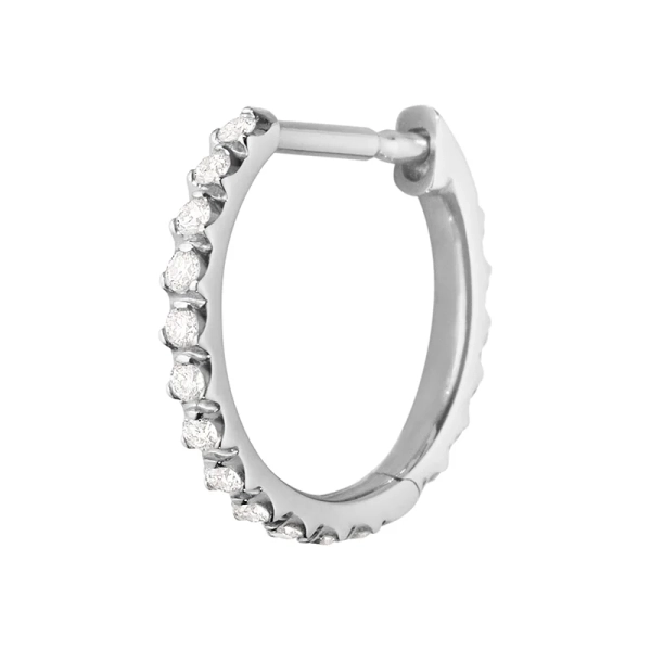 Georg Jensen Signature Diamonds 0.10 ct Creol White Gold - Georg Jensen - Designschmuck mit schnellen und sicheren Lieferungen - Nordic Spectra