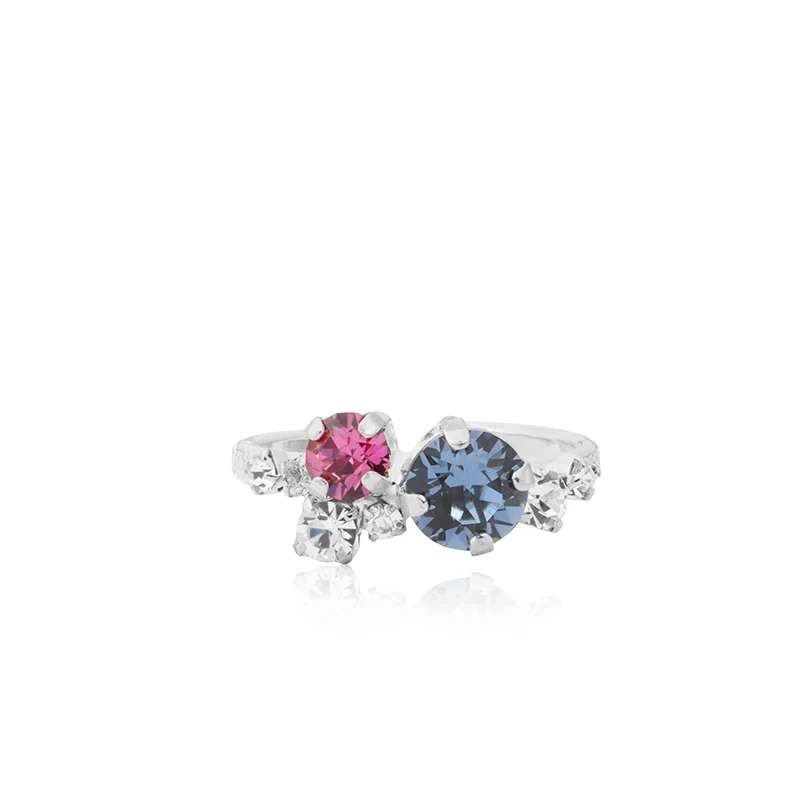 Caroline Svedbom - Stardust Ring Rhodium Rose Dawn Combo